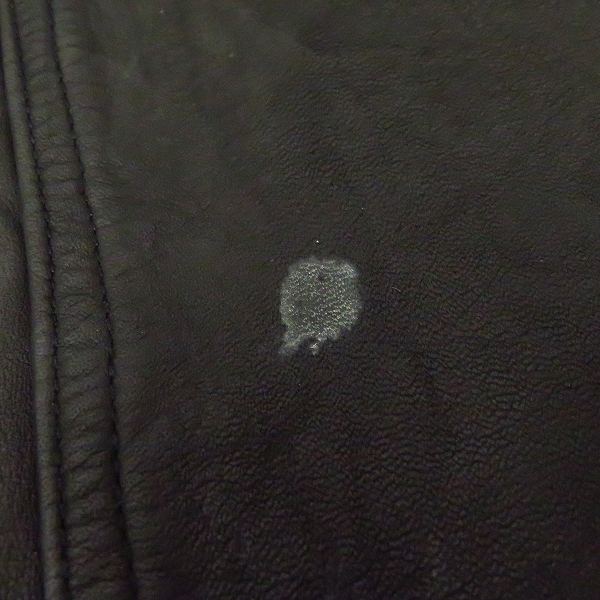 実際に弊社で買取させて頂いたBACK BONE/バックボーン COW HIDE/牛革/レザー パンツ/ブラック BB10SS-LP40/Sの画像 7枚目