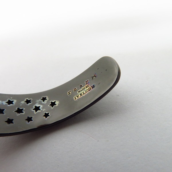 実際に弊社で買取させて頂いた roar by IVXLCDM/ロアー スタッズ&スター バングル ブラック 16FRQ-55/1の画像 5枚目