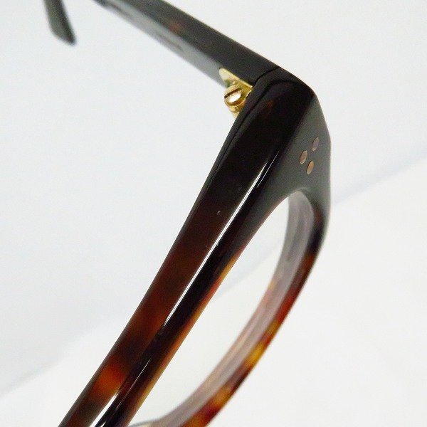 実際に弊社で買取させて頂いたOG×OLIVER GOLDSMITH/オージーバイオリバーゴールドスミス  VICECONSUL メガネフレーム/アイウェア ブラウンの画像 7枚目