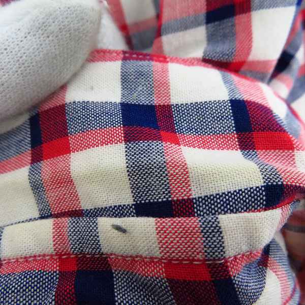 実際に弊社で買取させて頂いたMAISON KITSUNE/メゾンキツネ ボタンフライ チェック柄 長袖シャツ/Sの画像 3枚目