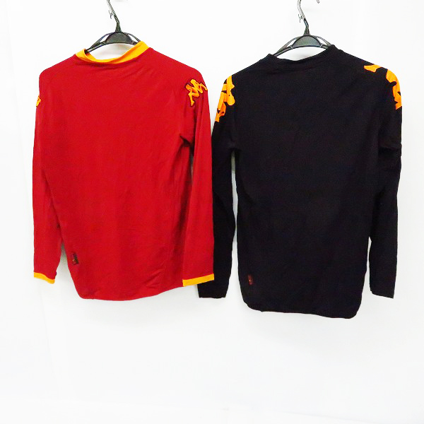 実際に弊社で買取させて頂いたkappa/カッパ ASローマ ユニフォーム ローマ 長袖 ユニフォーム ホーム/ビジター 2点セットの画像 1枚目