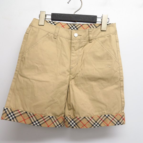 実際に弊社で買取させて頂いた【未使用】BURBERRY LONDON/バーバリーロンドン ホース刺繍/チェック柄切替 ハーフパンツ/ショートパンツ 150A