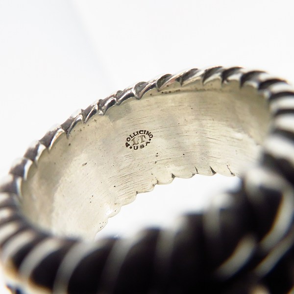 実際に弊社で買取させて頂いたLeathers and Treasures/レザーズ アンド トレジャーズ リボルビングスカル 22.5-23.5号の画像 5枚目