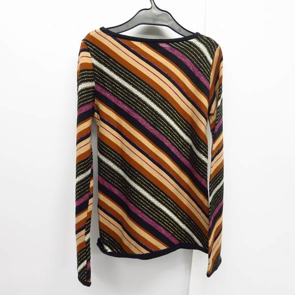 実際に弊社で買取させて頂いたHYSTERICS/ヒステリックス レディース ラメ/ボーダー 長袖 ニット/セーター 3NS-1640/Fの画像 1枚目
