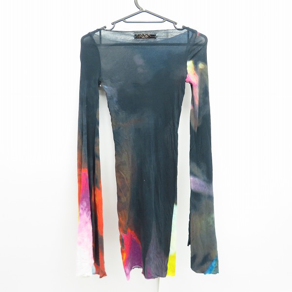 実際に弊社で買取させて頂いたIF SIX WAS NINE/イフシックスワズナイン 総柄 ロングスリーブ/長袖 カットソー LSB 318MSCIJ ブラック系 Size：0の画像 1枚目