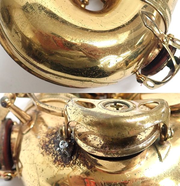 実際に弊社で買取させて頂いた★【難あり】Selmer/セルマー テナーサックス Mark VI マーク6 シリアル6万番台 彫刻有り ビンテージの画像 6枚目