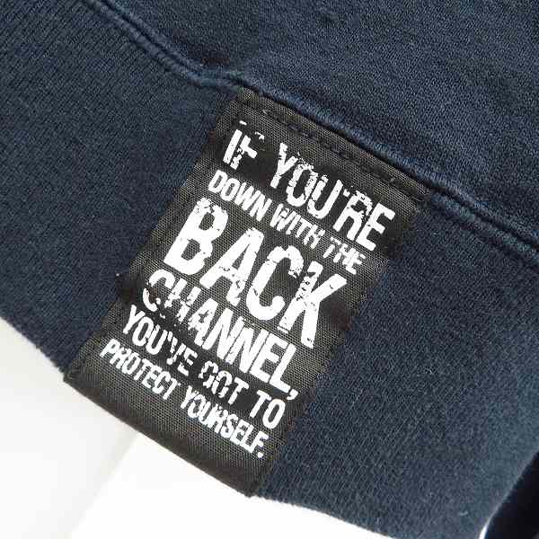 実際に弊社で買取させて頂いたBackChannel/バックチャンネル 胸ポケット ロゴ クルーネック スウェット/Mの画像 2枚目