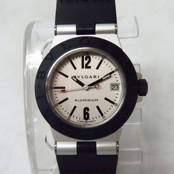実際に弊社で買取させて頂いたBVLGARI/ブルガリ アルミニウム AL32TA クォーツ 腕時計【動作未確認】