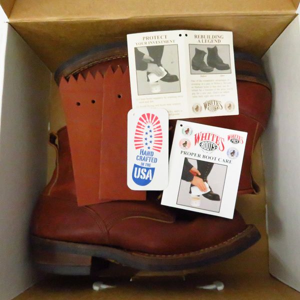 実際に弊社で買取させて頂いたWHITE'S BOOTS/ホワイツブーツ スモークジャンパー レギュラートゥ ブーツ 350BMV/9Eの画像 7枚目