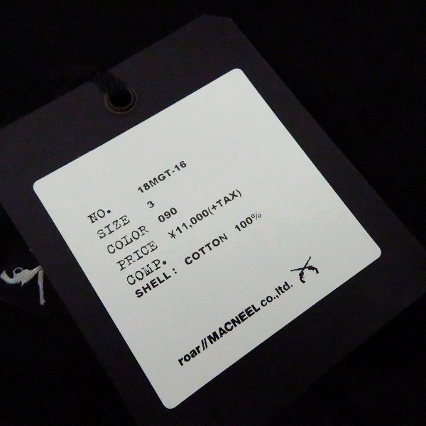 実際に弊社で買取させて頂いた【未使用】roarguns/ロアーガンズ "Guns N' Roses" PISTOL PRINT TEE Tシャツ ブラック 18MGT-16/3の画像 5枚目