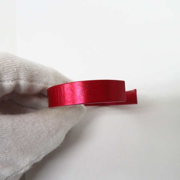 実際に弊社で買取させて頂いたroarguns/ロアーガンズ NO WAR NO KILLS NO GUNS BANGLE バングル レッド 18FGQ-25の画像 2枚目
