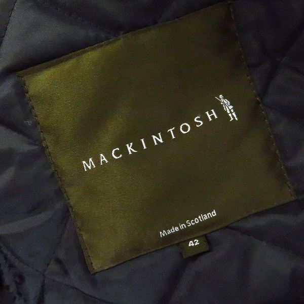 実際に弊社で買取させて頂いたMACKINTOSH SCOTLAND/マッキントッシュスコットランド 襟コーデュロイ キルティング ジャケット/42の画像 3枚目