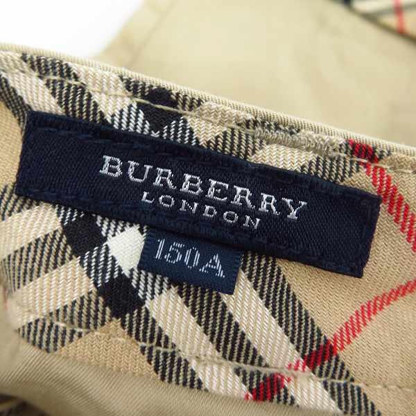 実際に弊社で買取させて頂いた【未使用】BURBERRY LONDON/バーバリーロンドン ホース刺繍/チェック柄切替 ハーフパンツ/ショートパンツ 150Aの画像 2枚目