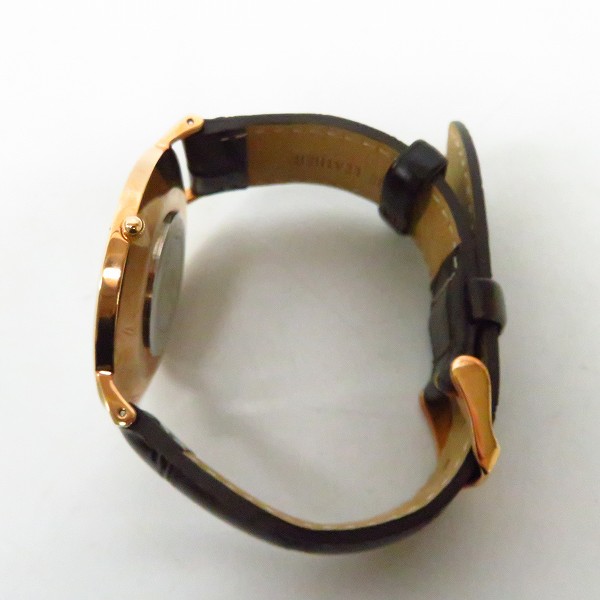 実際に弊社で買取させて頂いたDaniel Wellington/ダニエルウェリントン レザーベルト クォーツ/ウォッチ/腕時計 B15の画像 1枚目