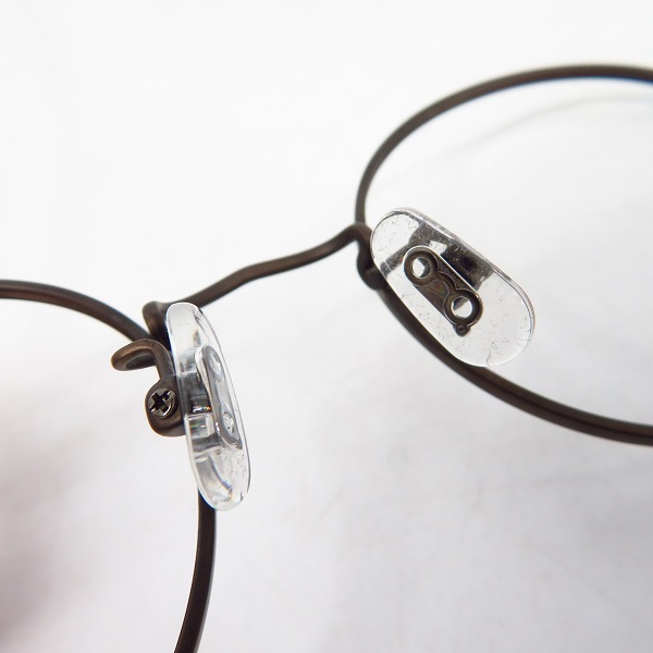 実際に弊社で買取させて頂いた白山眼鏡店/ハクサンガンキョウテン ラウンド型 チタンメガネフレームの画像 3枚目