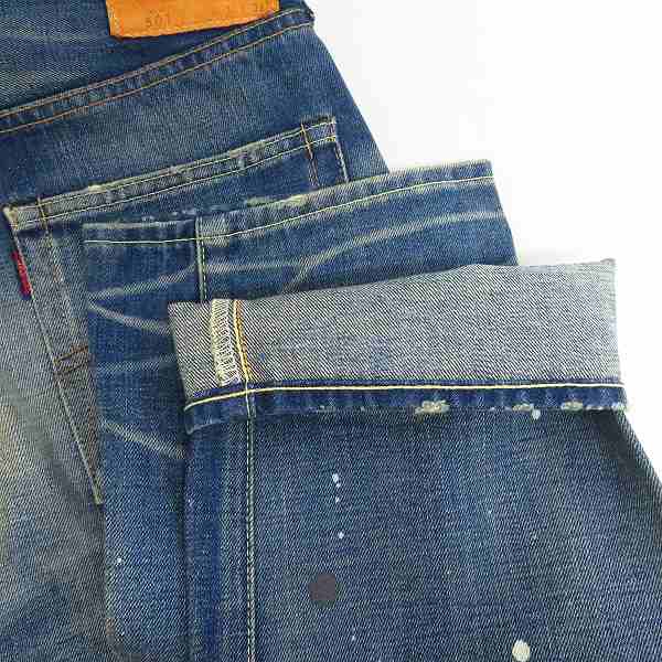 Levi's/リーバイス 日本製 ヴィンテージ復刻 ダメージリペア加工