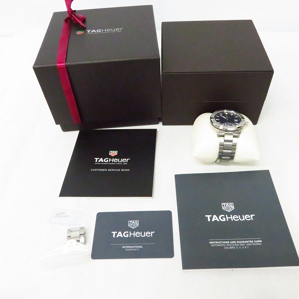 実際に弊社で買取させて頂いたTAG Heuer/タグホイヤー アクアレーサー キャリバー5 自動巻き/オートマチック 腕時計/ウォッチ WAY2112の画像 7枚目