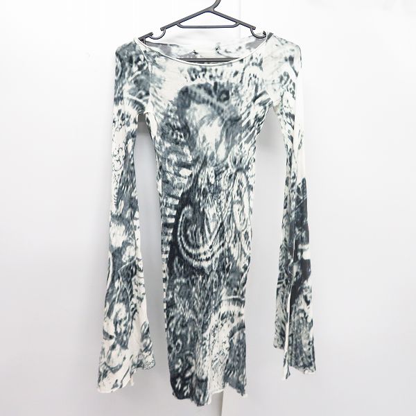 実際に弊社で買取させて頂いたIF SIX WAS NINE/イフシックスワズナイン 総柄 ロングスリーブ/長袖 カットソー LSB 318MSCIJ ホワイト系 Size：0