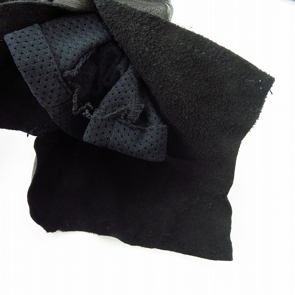 実際に弊社で買取させて頂いたBACK BONE/バックボーン 鹿革/ディアスキン レザーシャツ/長袖 ブラック BB10SS-LS20B/Mの画像 7枚目