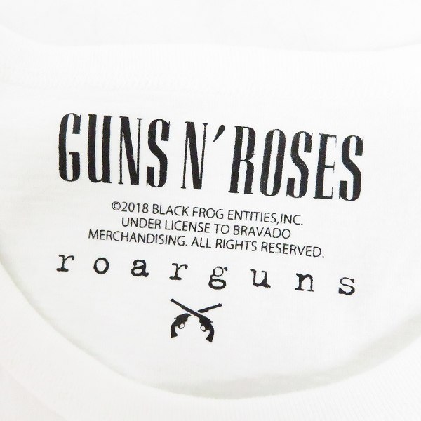 実際に弊社で買取させて頂いた【未使用】roarguns/ロアーガンズ "Guns N' Roses" PISTOL PRINT TEE Tシャツ ホワイト 18MGT-16/3の画像 2枚目