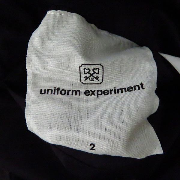 実際に弊社で買取させて頂いた【未使用】uniform experiment/ユニフォームエクスペリメント 19AW リバーシブルMA-1ジャケット UE-192020/2の画像 5枚目