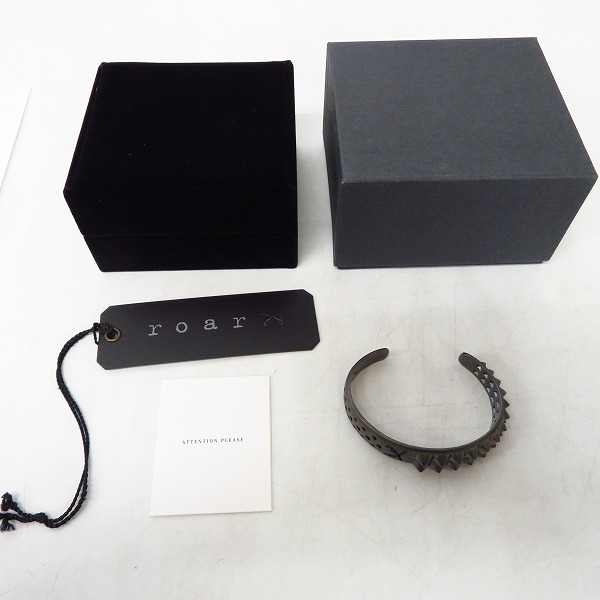 実際に弊社で買取させて頂いた roar by IVXLCDM/ロアー スタッズ&スター バングル ブラック 16FRQ-55/1の画像 7枚目