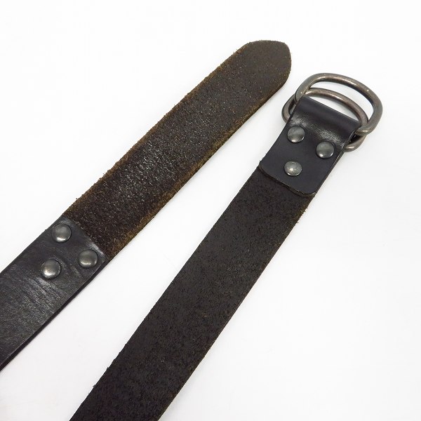 実際に弊社で買取させて頂いたARMANI EXCHANGE/アルマーニエクスチェンジ ダブルリング レザーベルト ブラック/黒の画像 1枚目