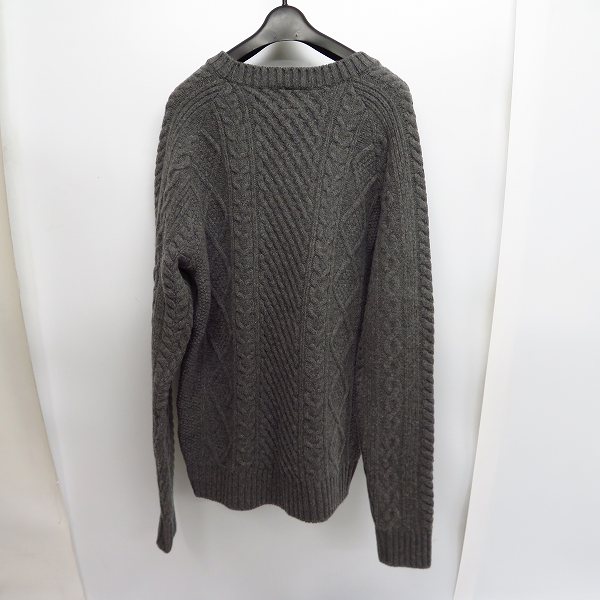 実際に弊社で買取させて頂いた【未使用】CRIMIE/クライミー  ケーブルニットセーター/Ｍの画像 1枚目