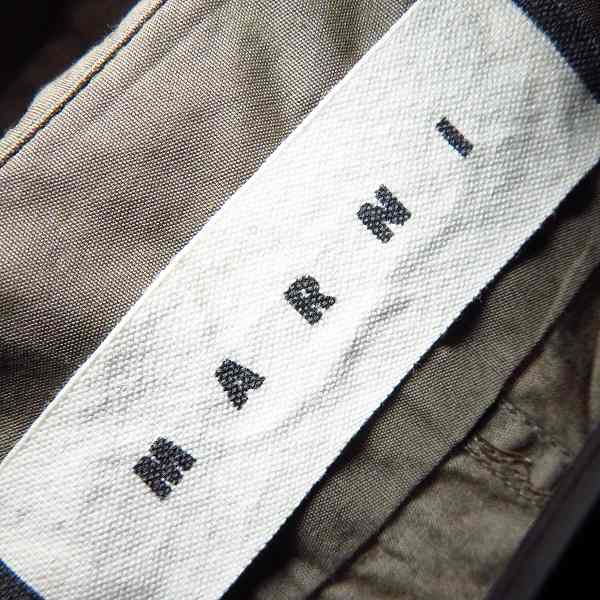 実際に弊社で買取させて頂いたMARNI/マルニ コットン 長袖シャツ グレー系/44の画像 2枚目