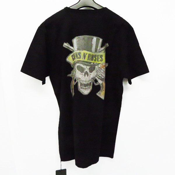 実際に弊社で買取させて頂いた【未使用】roarguns/ロアーガンズ "Guns N' Roses" クロスガン スカルハット プリントTシャツ 18SGT-08A/5の画像 1枚目