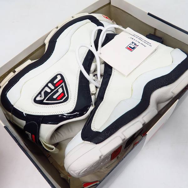 実際に弊社で買取させて頂いた【観賞用】FILA/フィラ GRANT HILL MID/グランドヒル バッシュ スニーカー FS6CB1101/US7の画像 7枚目