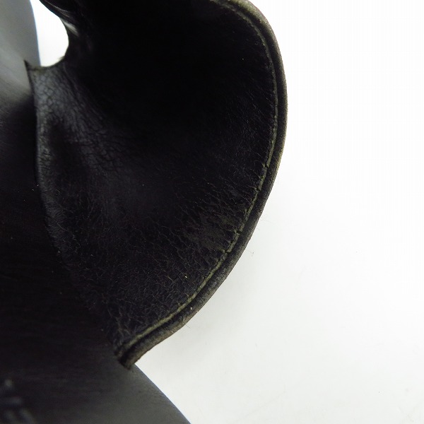 実際に弊社で買取させて頂いたalfredoBANNISTER/アルフレッドバニスター レザーサンダル ブラックの画像 5枚目