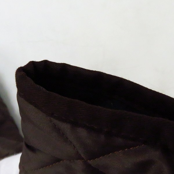 実際に弊社で買取させて頂いたMACKINTOSH SCOTLAND/マッキントッシュスコットランド 襟コーデュロイ キルティング ジャケット 茶/40の画像 6枚目