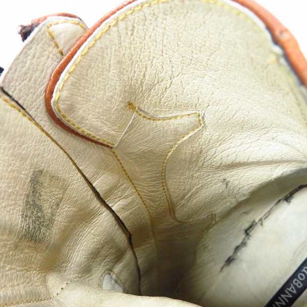 実際に弊社で買取させて頂いたalfredoBANNISTER/アルフレッドバニスター レザー サイドジップ ブーツ ブラウン/42の画像 6枚目