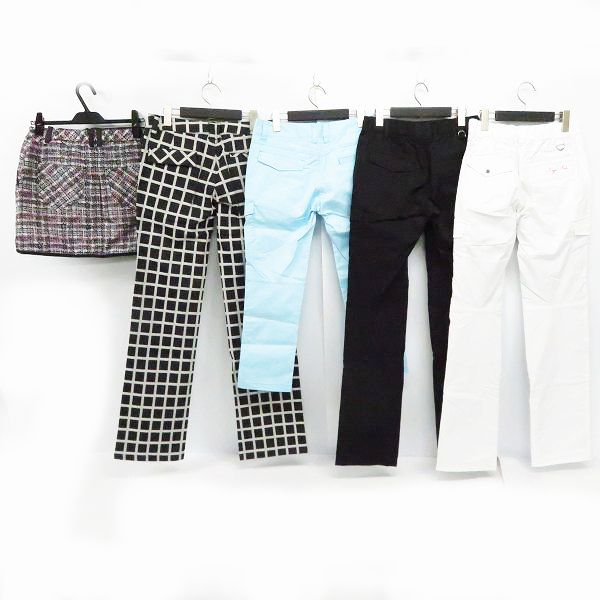 実際に弊社で買取させて頂いた【未使用】Kappa/カッパ  レディース ゴルフウエア DIGENITE THRMO/チェック柄等 スカート/パンツ 9/M 5点セットの画像 1枚目