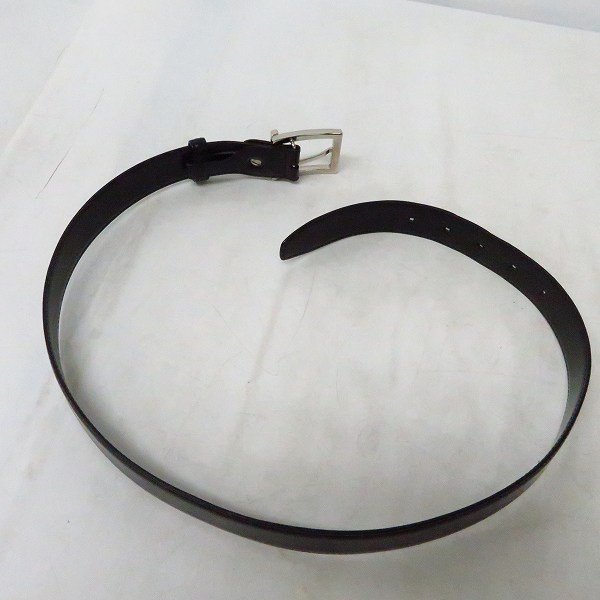 実際に弊社で買取させて頂いたBVLGARI/ブルガリ ロゴバックル レザー ベルト 44の画像 6枚目