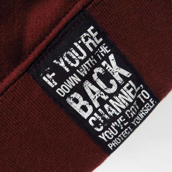 実際に弊社で買取させて頂いたBackChannel/バックチャンネル ジップアップパーカー エンジ/Lの画像 2枚目