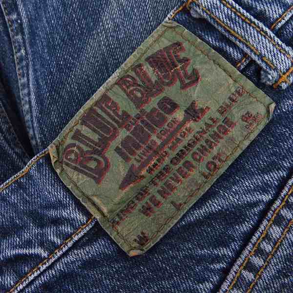 実際に弊社で買取させて頂いたBLUE BLUE/ブルーブルー ブーツカット インディゴ ウオッシュ加工 デニムパンツ 32の画像 3枚目