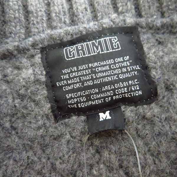 実際に弊社で買取させて頂いた【未使用】CRIMIE/クライミー  ケーブルニットセーター/Ｍの画像 2枚目
