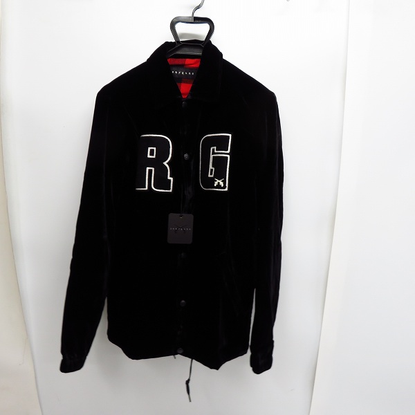 実際に弊社で買取させて頂いた【未使用】roarguns/ロアーガンズ K's別注 ベルベット コーチジャケット ブラック 18FGB-02KS/2