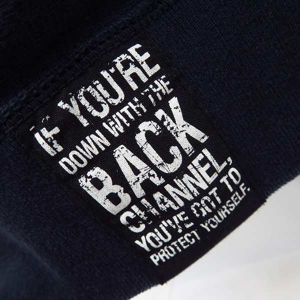 実際に弊社で買取させて頂いたBackChannel/バックチャンネル ジップアップパーカー ネイビー/Lの画像 2枚目