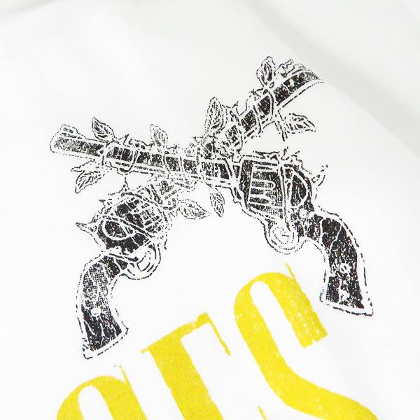 実際に弊社で買取させて頂いた【未使用】roarguns/ロアーガンズ "Guns N' Roses" PISTOL PRINT TEE Tシャツ ホワイト 18MGT-16/3の画像 4枚目