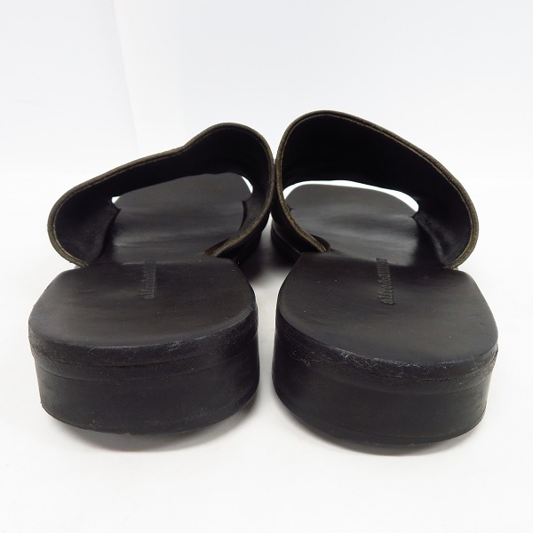 実際に弊社で買取させて頂いたalfredoBANNISTER/アルフレッドバニスター レザーサンダル ブラックの画像 1枚目