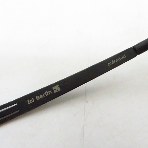 実際に弊社で買取させて頂いたic! berlin/アイシーベルリン model fred メガネフレーム/アイウェア/眼鏡 【度入り】の画像 4枚目