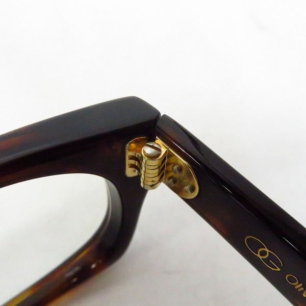 実際に弊社で買取させて頂いたOG×OLIVER GOLDSMITH/オージーバイオリバーゴールドスミス  VICECONSUL メガネフレーム/アイウェア ブラウンの画像 5枚目