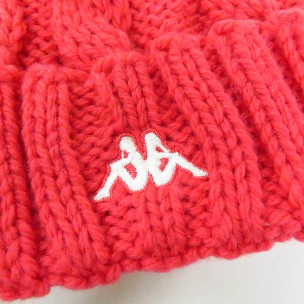 実際に弊社で買取させて頂いた【未使用】kappa/カッパ イタリア ゴルフ ポンポン付きニット帽子 黒,赤,紺,白系 6点セットの画像 1枚目