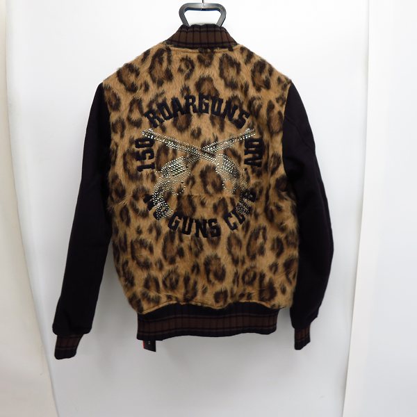 実際に弊社で買取させて頂いた【未使用】roarguns/ロアーガンズ K's別注 スタッズ/スワロ クロスガン アルパカウールメルトンブルゾン 18FGB-21KS/2の画像 1枚目