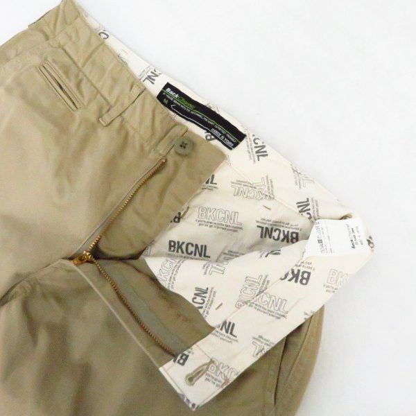実際に弊社で買取させて頂いたBackChannel/バックチャンネル コットンチノパンツ/Mの画像 2枚目