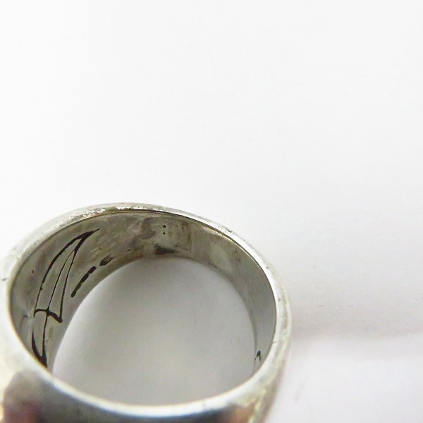 実際に弊社で買取させて頂いたCRAZY PIG/クレイジーピッグ LARGE EVIL SKULL ラージ エビル スカルリング/17号の画像 7枚目