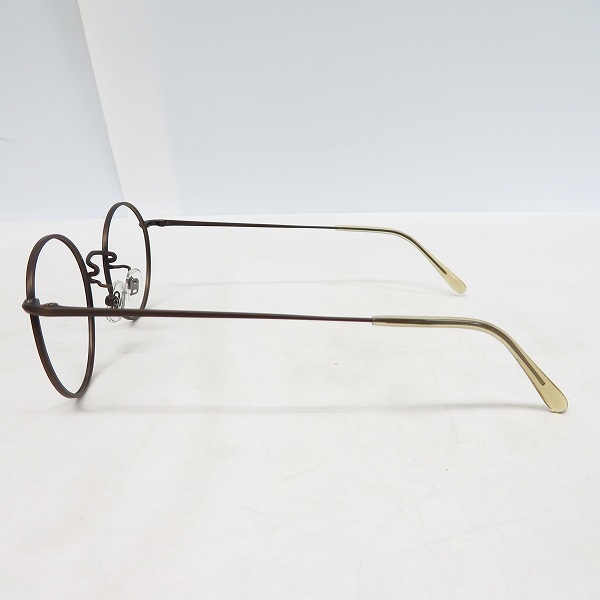 実際に弊社で買取させて頂いた白山眼鏡店/ハクサンガンキョウテン ラウンド型 チタンメガネフレームの画像 2枚目